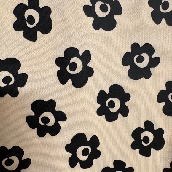 Tory Burch‎ Flower Print T-Shirt Dress XS Cream & Black - Picture 10 of 10